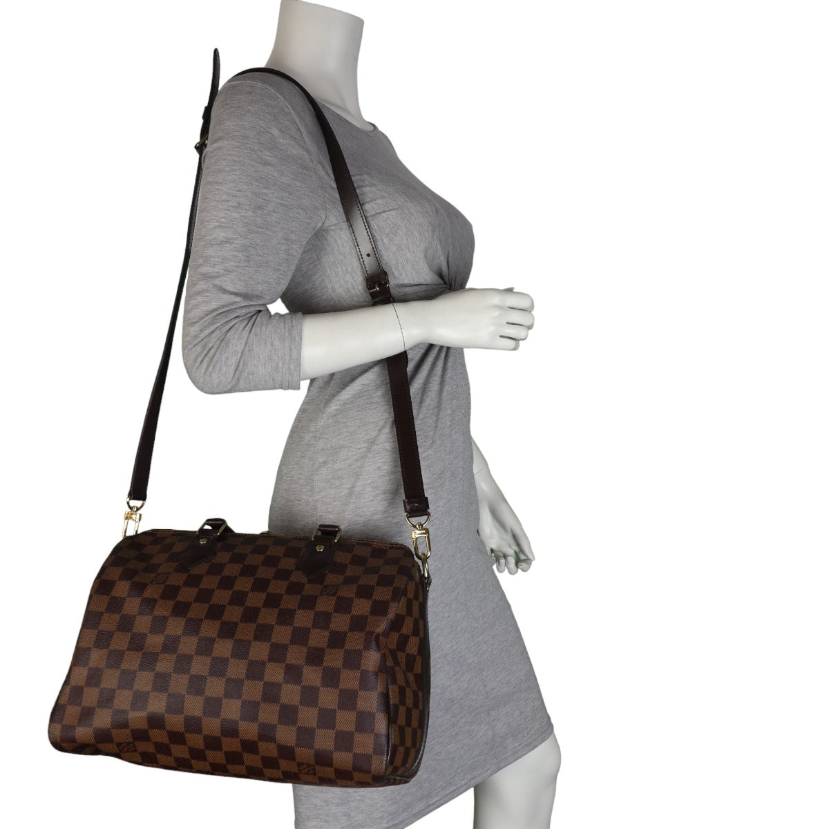 Louis Vuitton Speedy 30 Bandouliere Damier Ebene