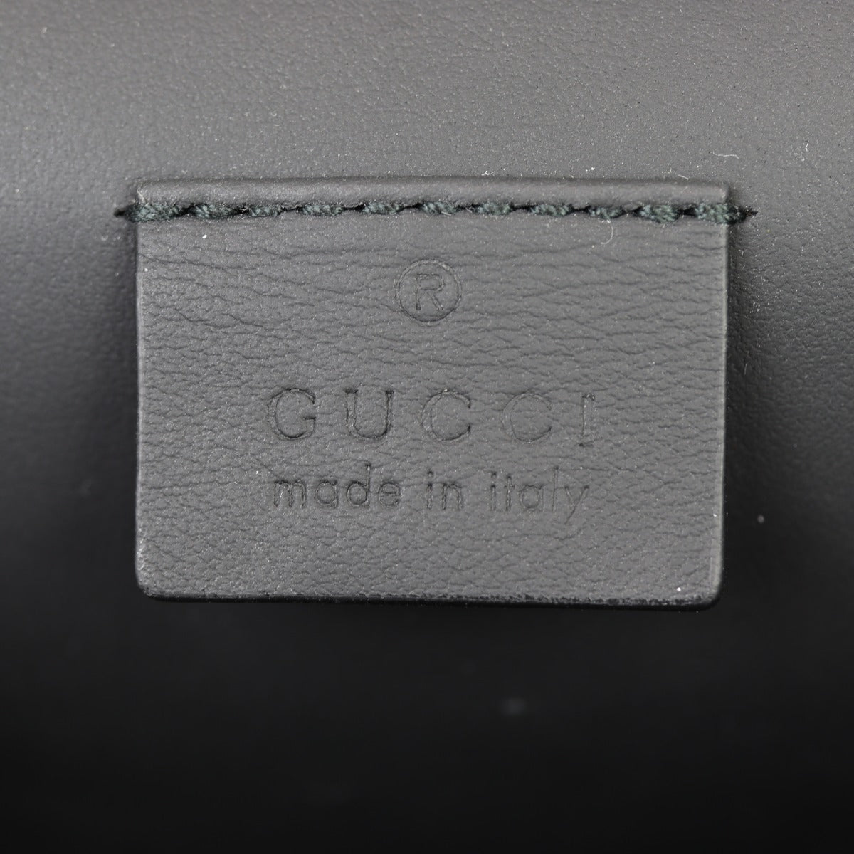 Gucci Dionysus Crystal Embellished Suede Small Shoulder Bag Interior Stamp
