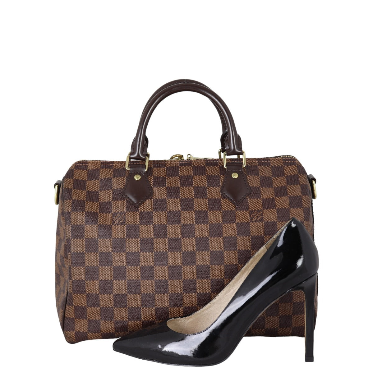 Louis Vuitton Speedy 30 Bandouliere Damier Ebene
