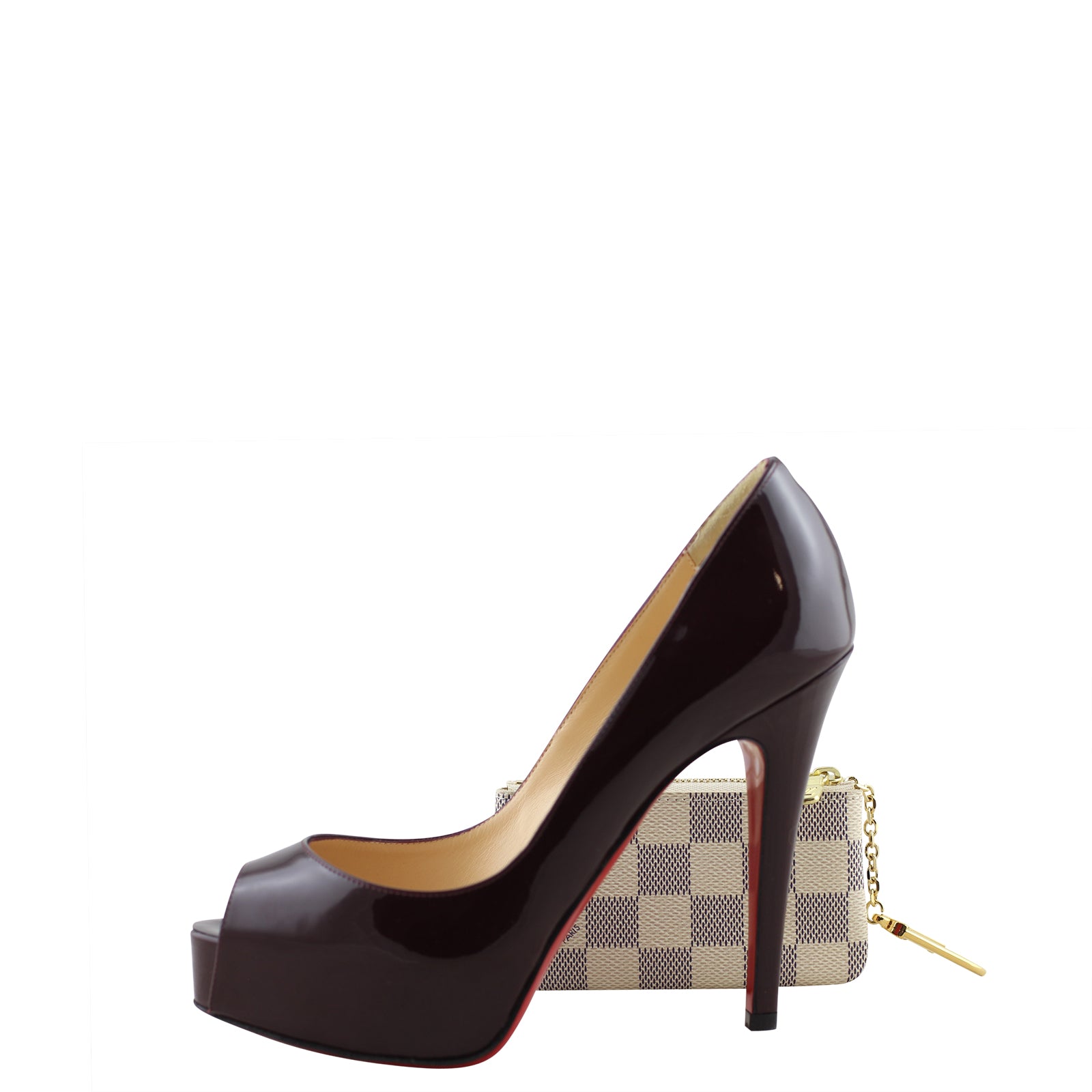 Louis Vuitton Key Pouch Damier Azur Shoe