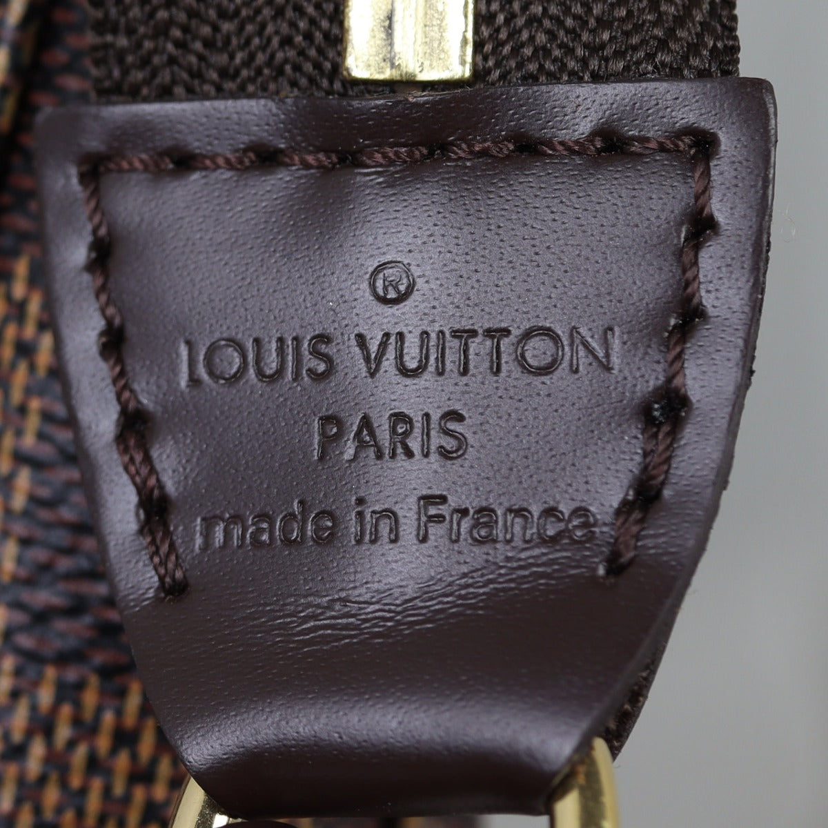 Louis Vuitton Pochette Accessories Damier Ebene Stamp