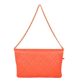 Chanel Fold Over Chain Clutch