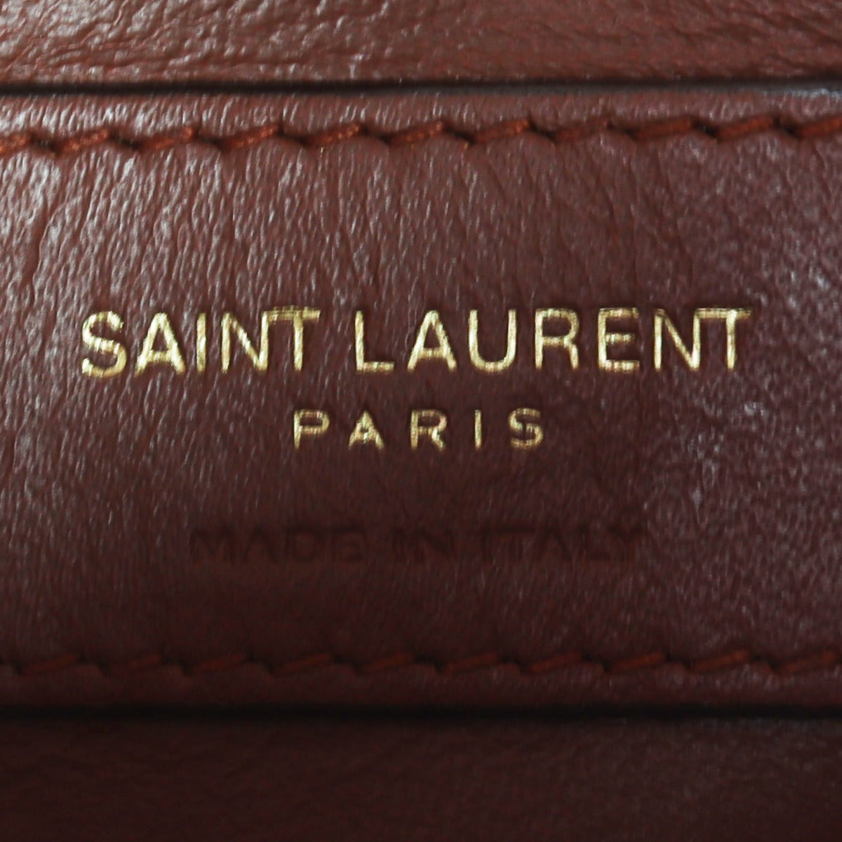 Saint Laurent Le Monogramme Buckle Satchel Interior Stamp