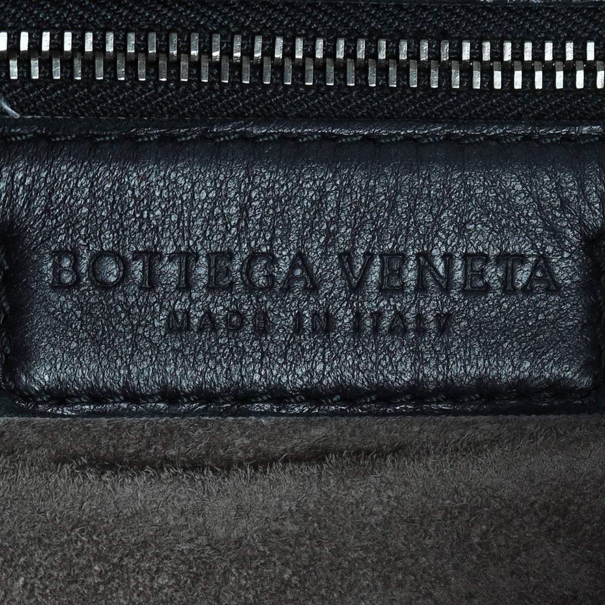 Bottega Veneta Intrecciato Hobo (Black) Interior Stamp