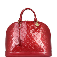 Louis Vuitton Alma MM Monogram Vernis | Indian Rose Red