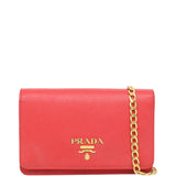 Prada Saffiano Chain Wallet