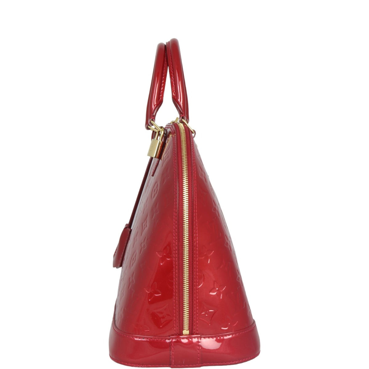 Louis Vuitton Alma MM Monogram Vernis | Indian Rose Red
