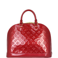Louis Vuitton Alma MM Monogram Vernis | Indian Rose Red
