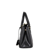Prada Saffiano Vernice Galleria Double Zip Tote Mini