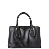Prada Saffiano Vernice Galleria Double Zip Tote Mini