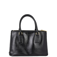 Prada Saffiano Vernice Galleria Double Zip Tote Mini
