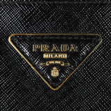 Prada Saffiano Vernice Galleria Double Zip Tote Mini