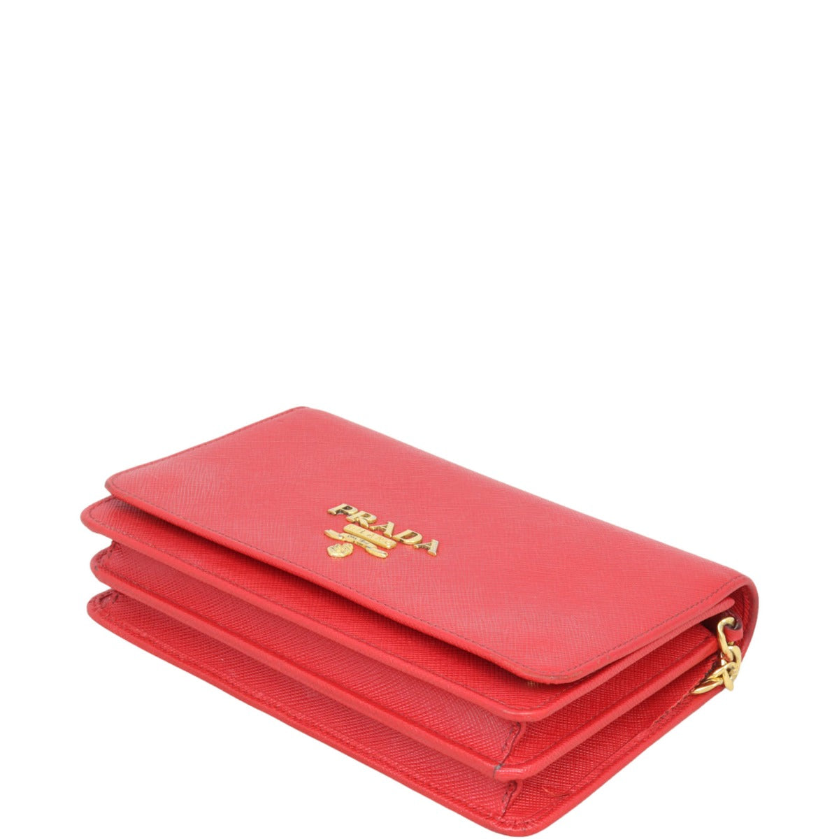 Prada Saffiano Chain Wallet