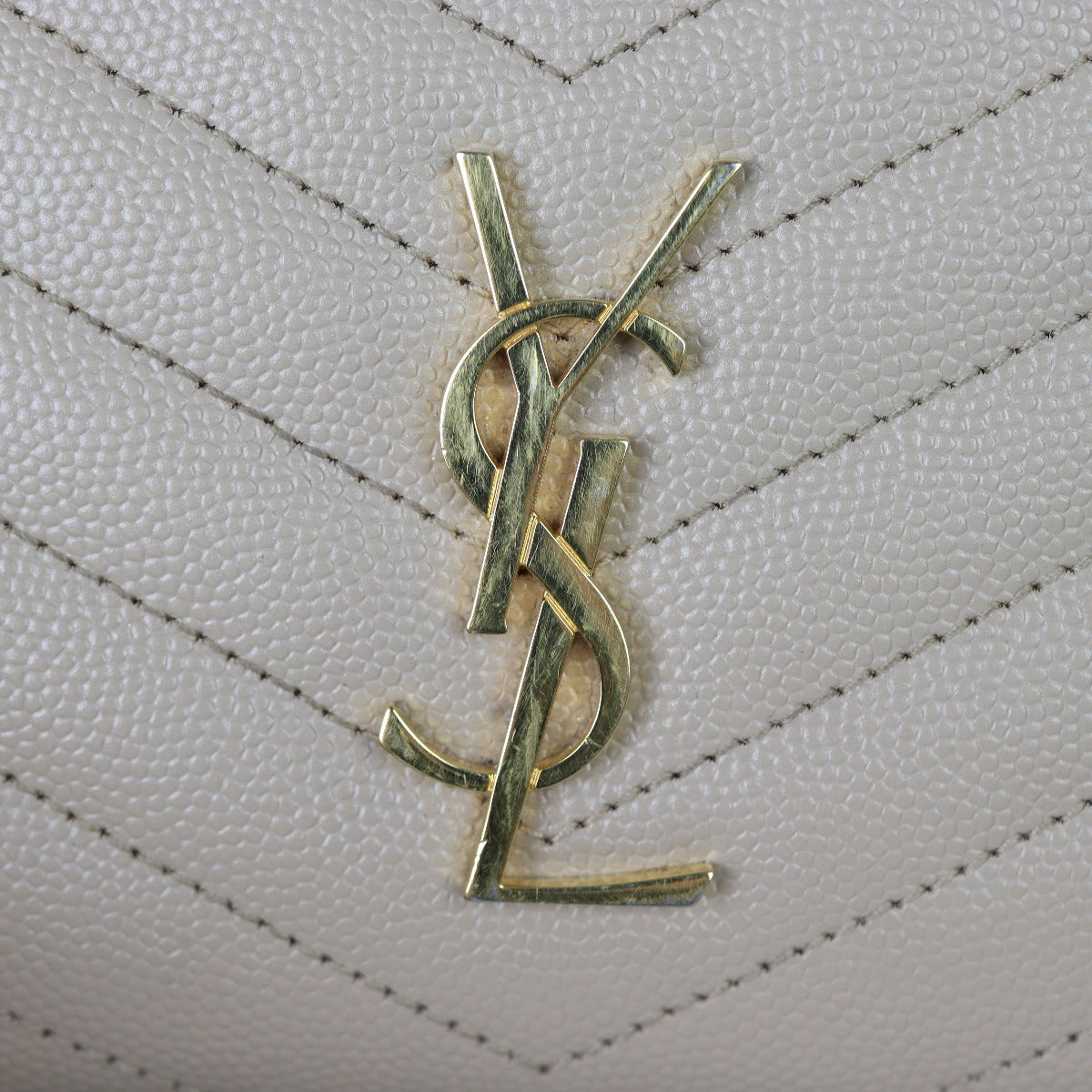 Saint Laurent Cassandre Zip Around Compact Wallet Hardware