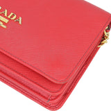 Prada Saffiano Chain Wallet