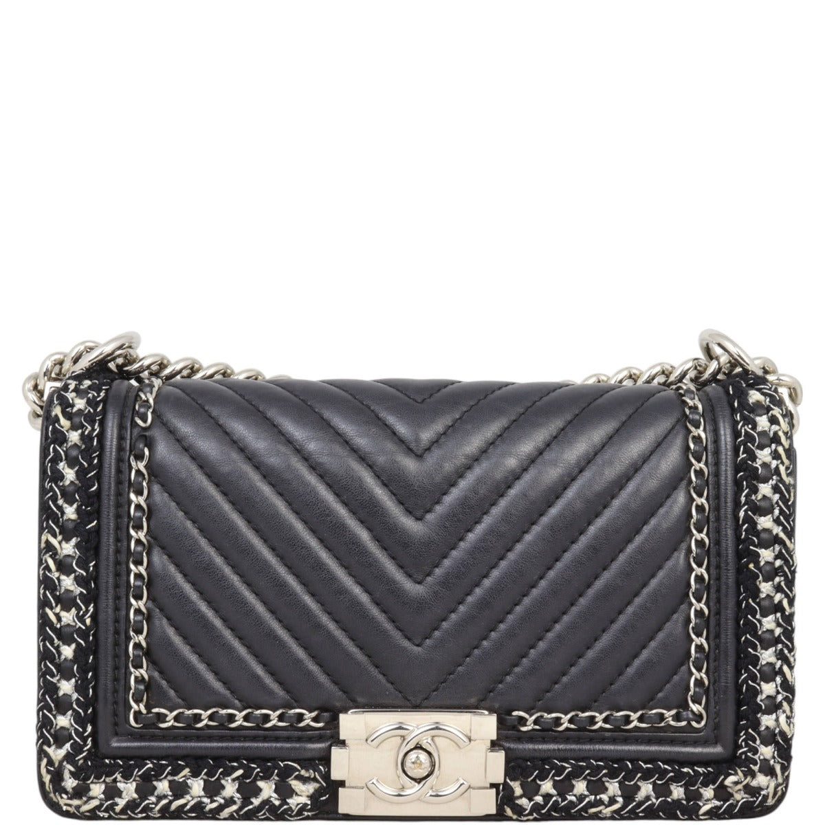 Chanel Boy Old Medium Chain Around Chevron