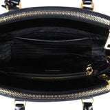 Prada Saffiano Vernice Galleria Double Zip Tote Mini