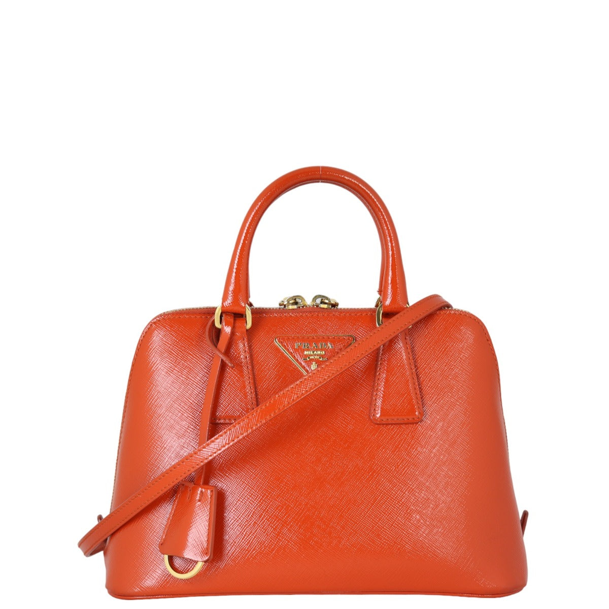 Prada Saffiano Vernice Lux Promenade Mini