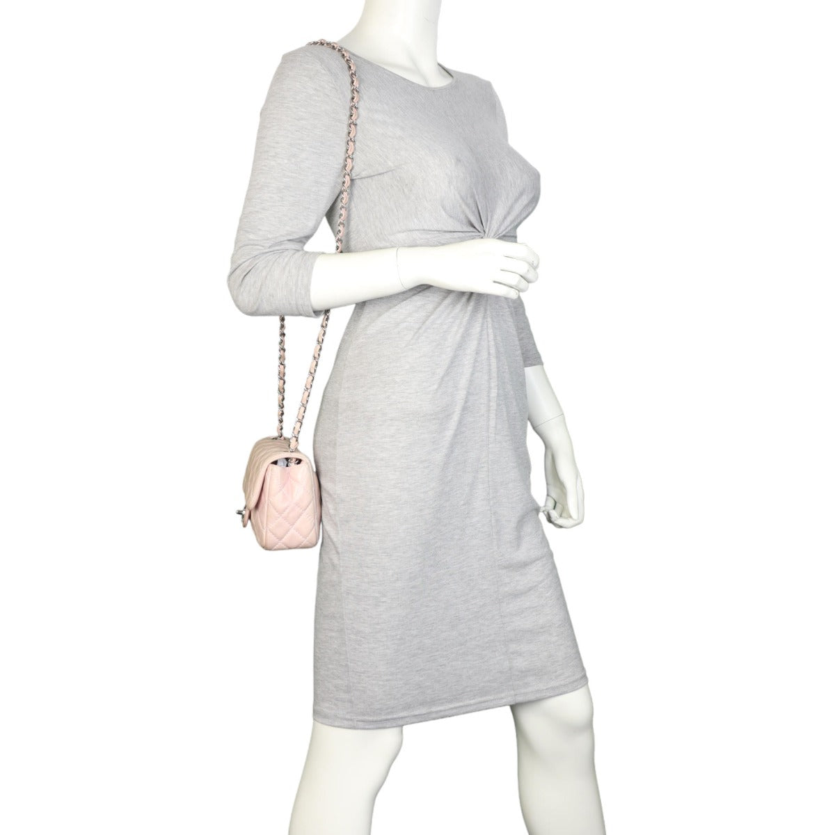 Chanel Classic Flap Mini Square Bag | Pale Pink