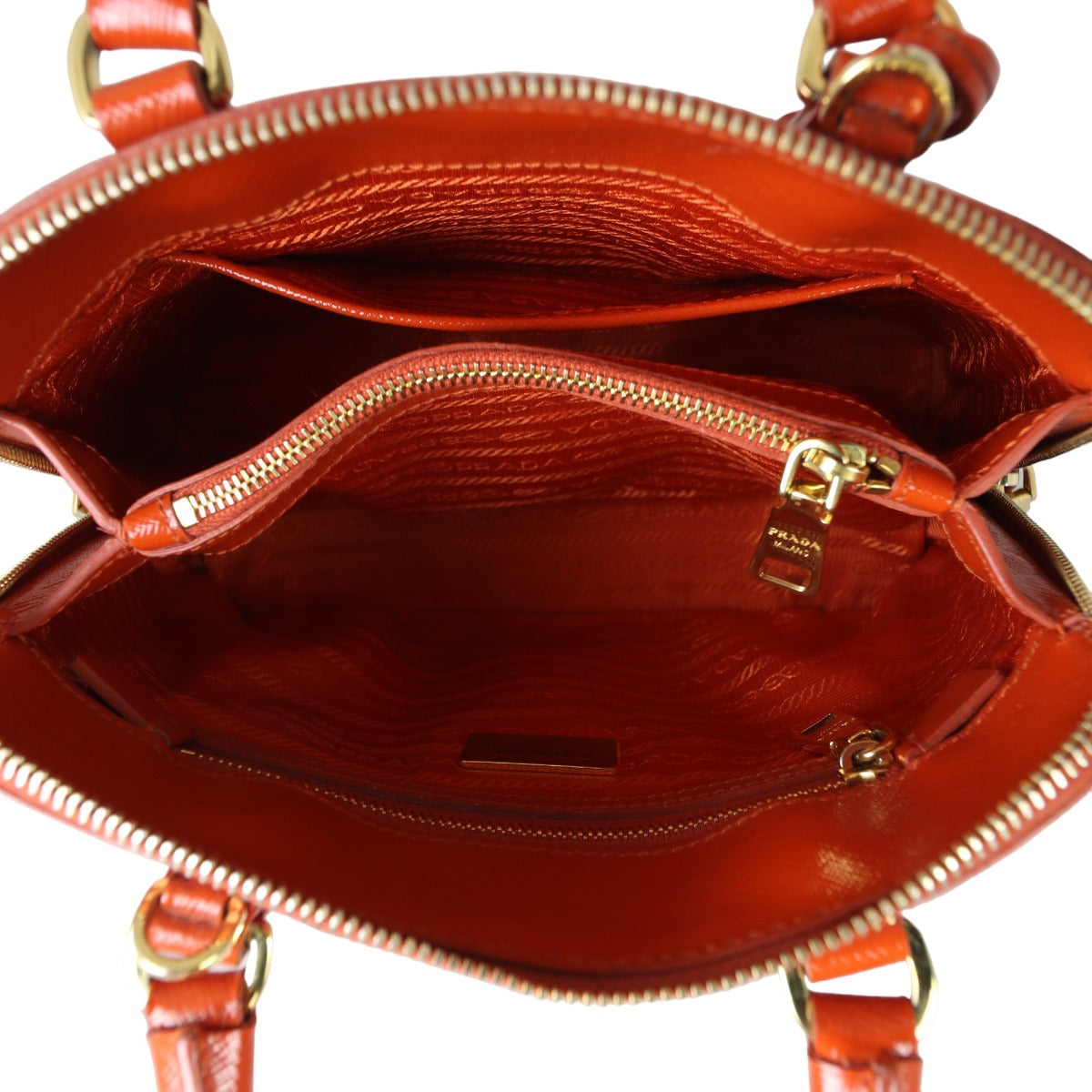 Prada Saffiano Vernice Lux Promenade Mini