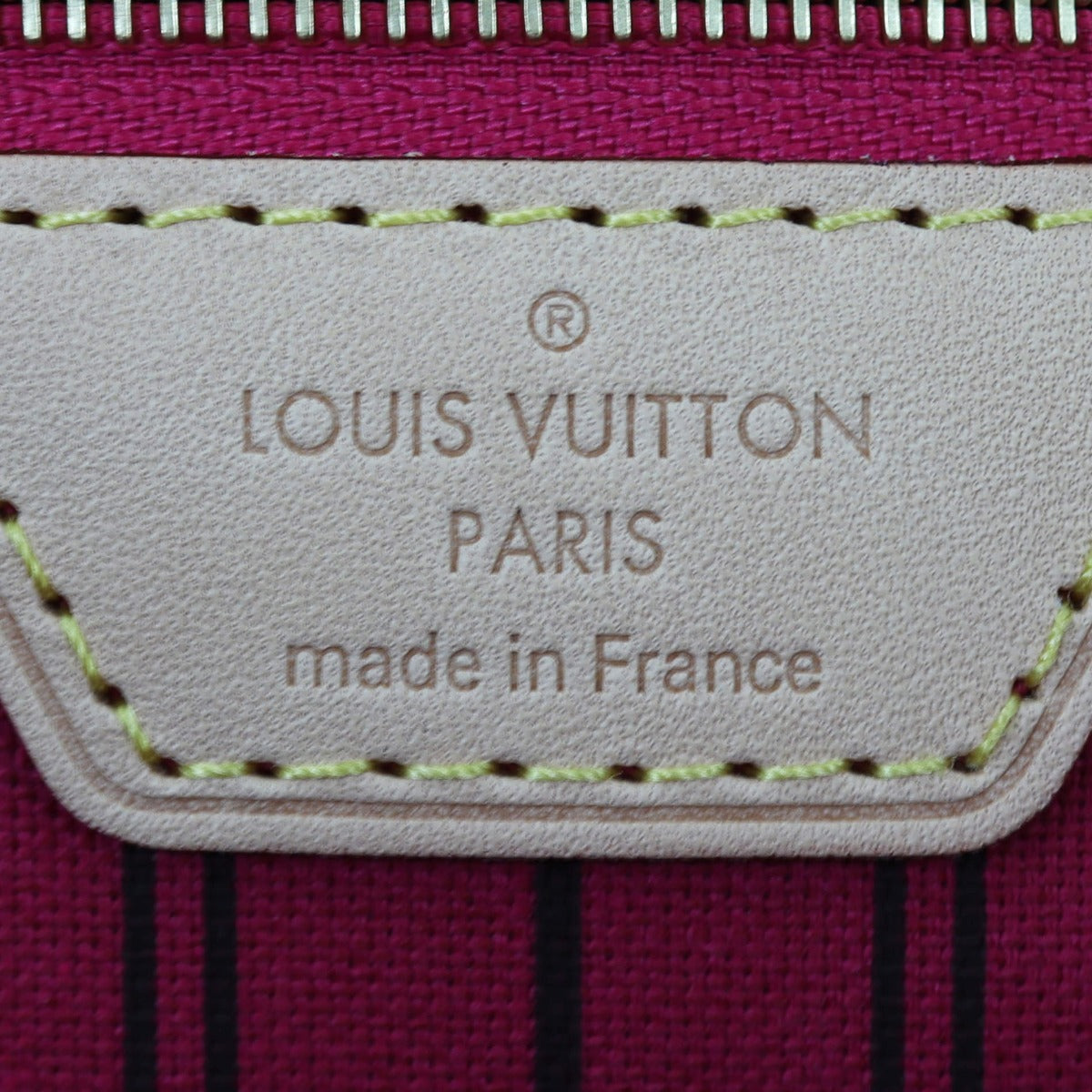 Louis Vuitton Neverfull MM Monogram Interior Stamp