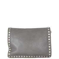 Prada Etiquette Studded Glace Calfskin Messenger Bag