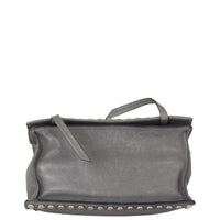 Prada Etiquette Studded Glace Calfskin Messenger Bag