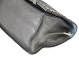 Prada Etiquette Studded Glace Calfskin Messenger Bag