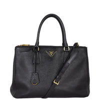 Prada Saffiano Lux Galleria Double Zip Tote Medium