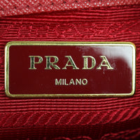 Prada Saffiano Lux Galleria Double Zip Tote Small Interior Stamp
