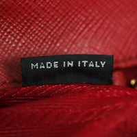 Prada Saffiano Lux Galleria Double Zip Tote Small Interior Tag