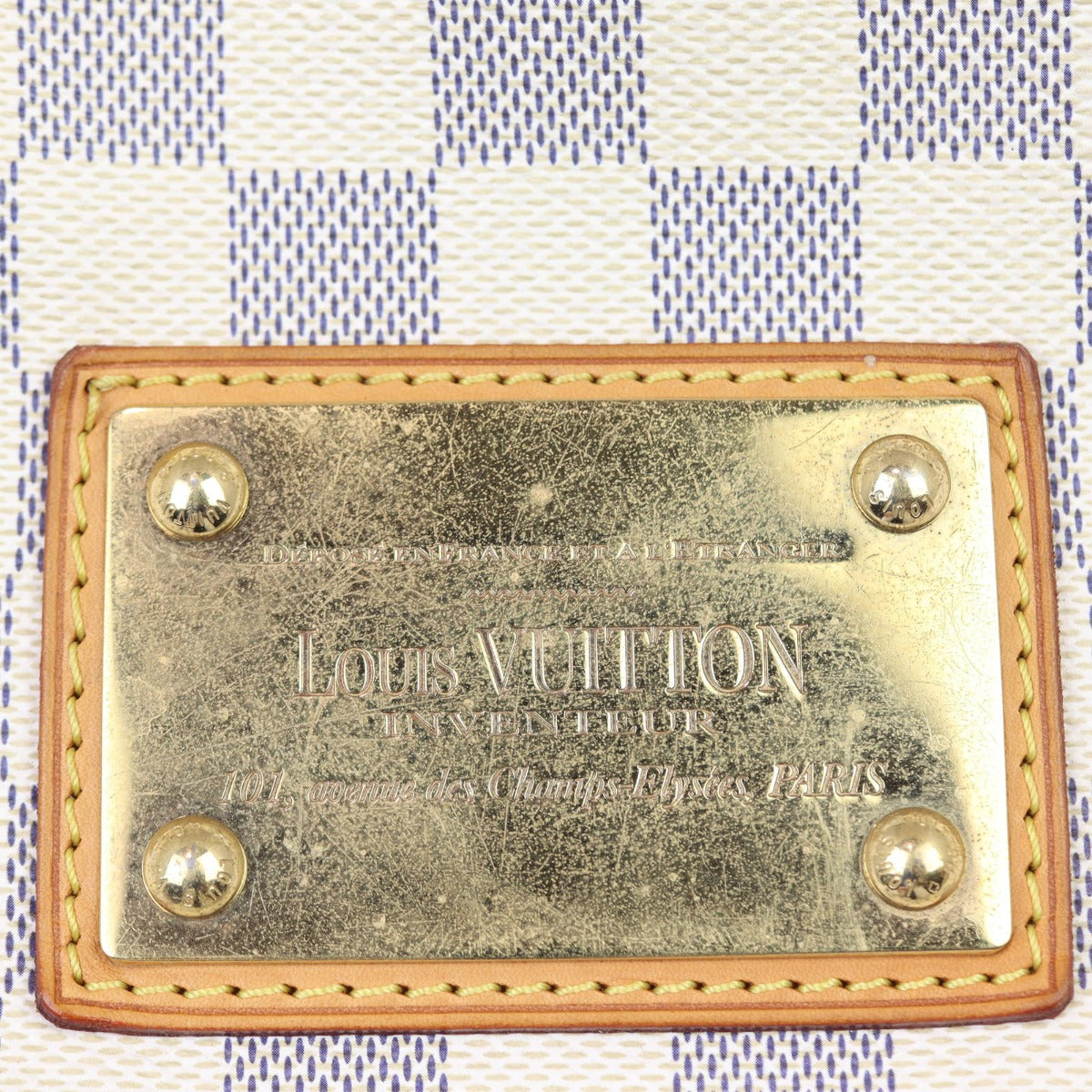 Louis Vuitton Galliera PM Damier Azur Hardware