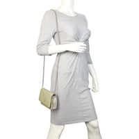 Chanel Classic Wallet on Chain Patent | Grey Green