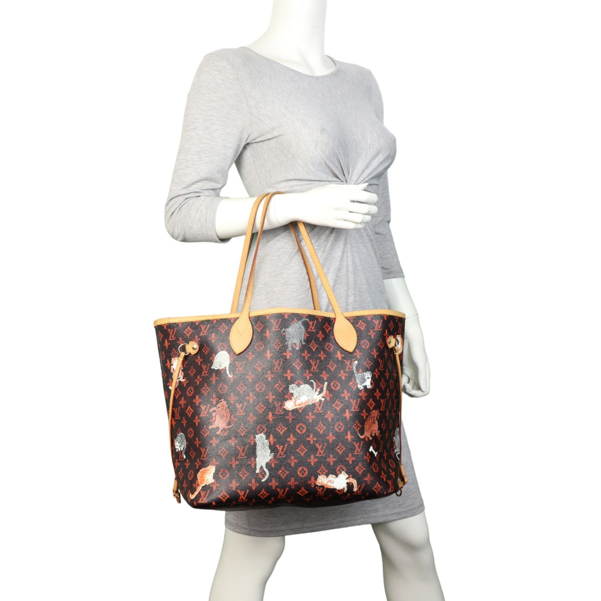 Louis Vuitton x Grace Coddington Neverfull MM Catogram