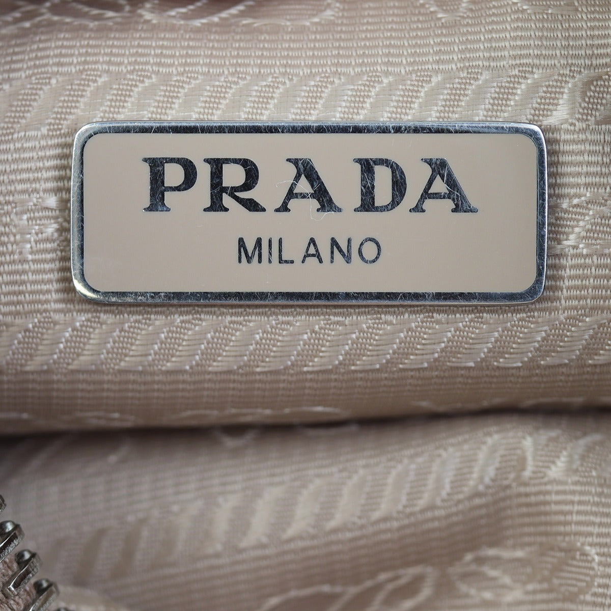 Prada Re-Edition 2005 Tessuto Shoulder Bag Interior Stamp