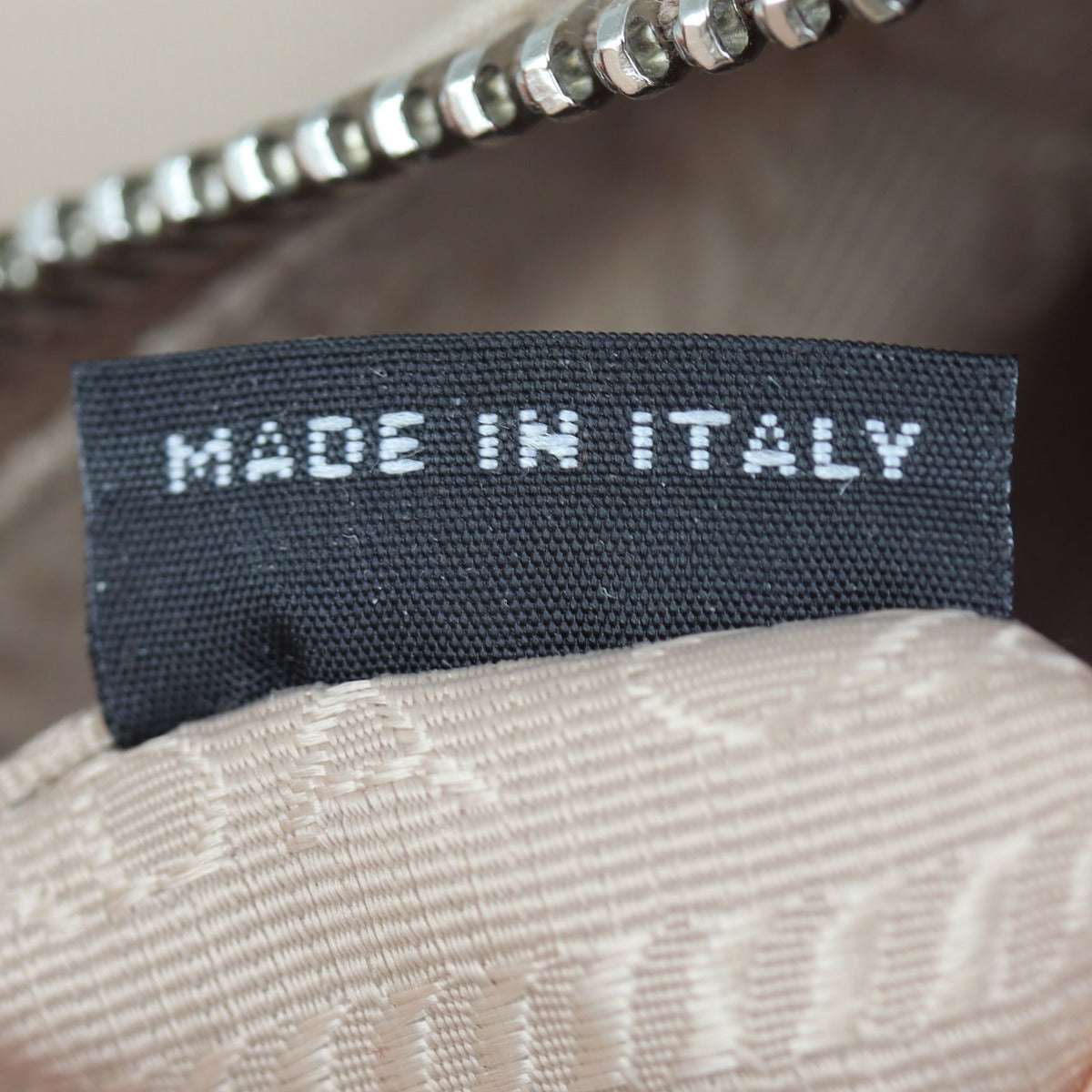 Prada Re-Edition 2005 Tessuto Shoulder Bag Interior Stamp