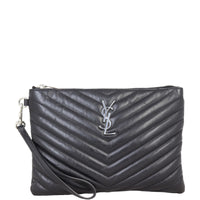 Saint Laurent Cassandre Monogram Matelasse Pouch