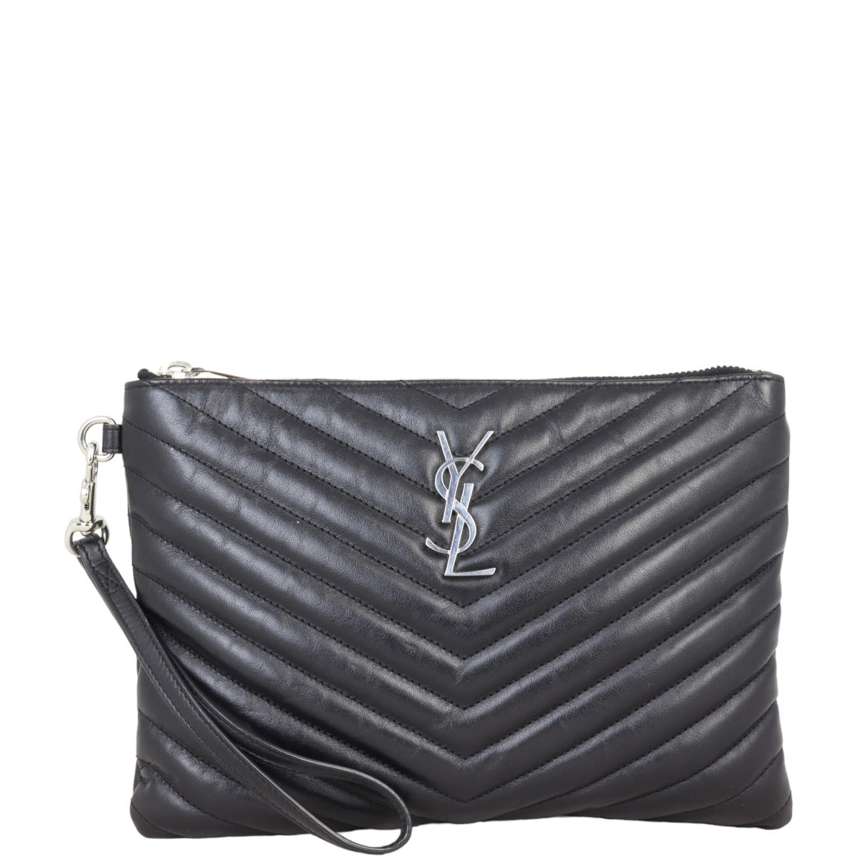 Saint Laurent Cassandre Monogram Matelasse Pouch