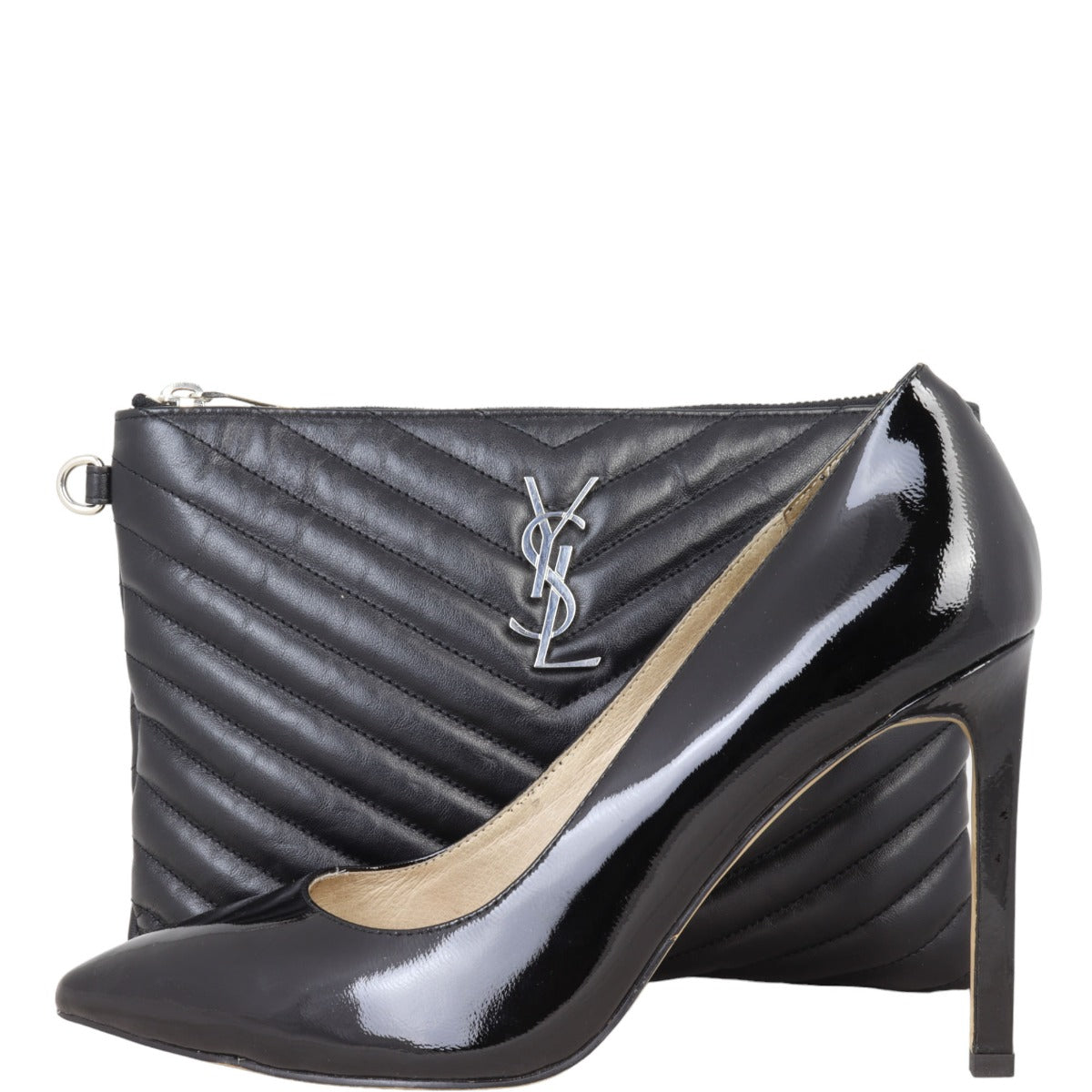 Saint Laurent Cassandre Monogram Matelasse Pouch