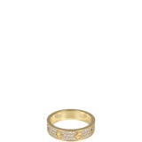 Cartier Love Wedding Band 18k Yellow Gold Diamond Paved
