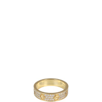 Cartier Love Wedding Band 18k Yellow Gold Diamond Paved