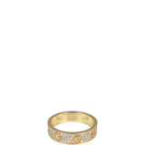 Cartier Love Wedding Band 18k Yellow Gold Diamond Paved