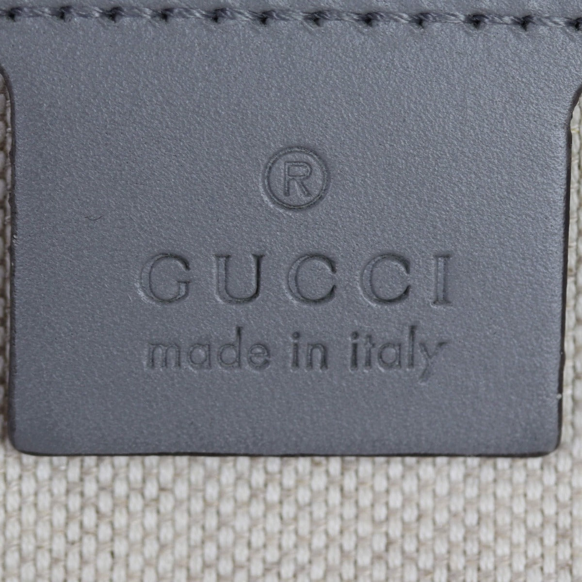 Gucci GG Supreme Briefcase Interior Stamp