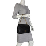 Chanel Classic Double Flap Medium | Black Vintage Gold Hardware