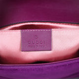 Gucci GG Marmont Velvet Mini Shoulder Bag Made In Stamp