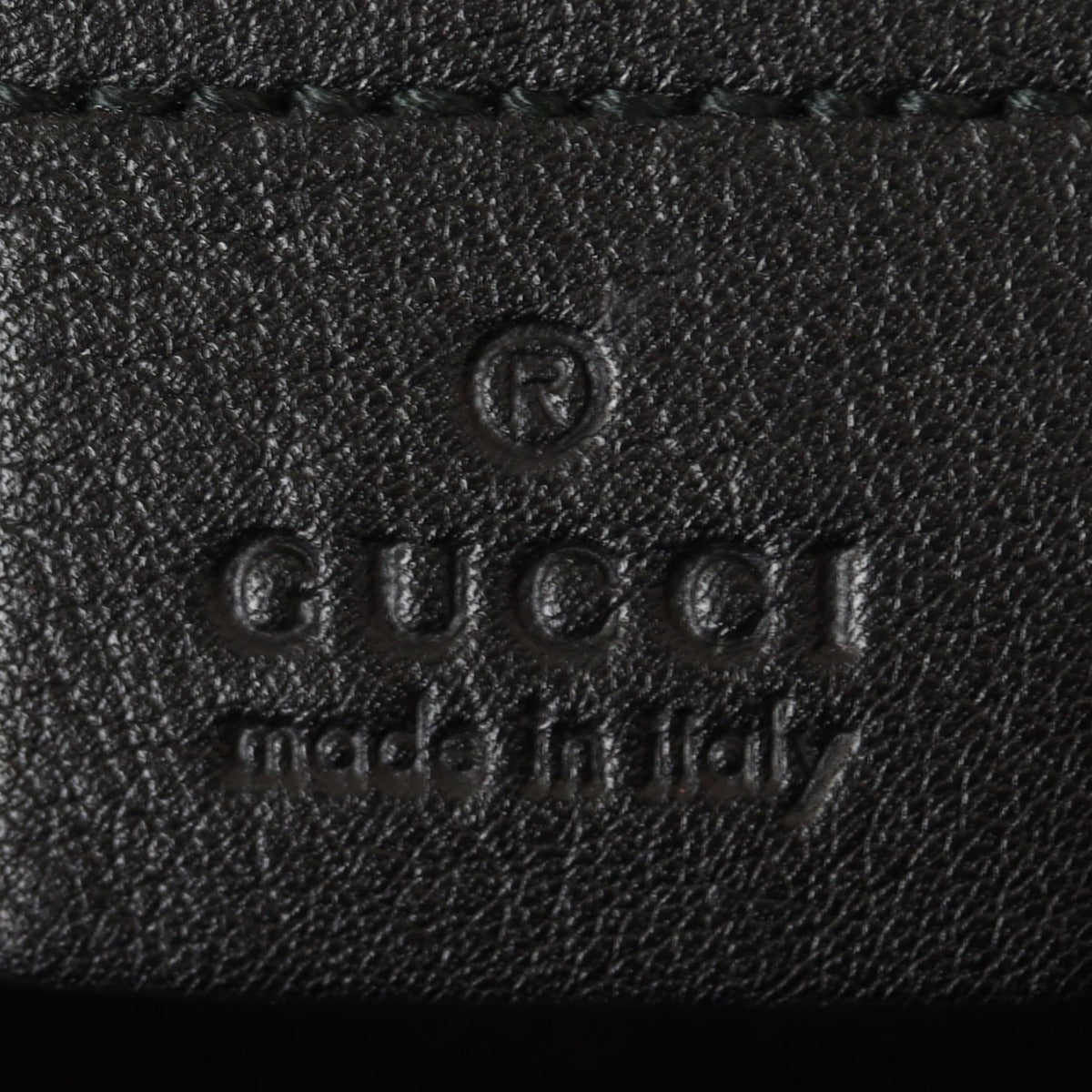Gucci Soho Chain Shoulder Bag Medium (Black) Interior Stamp