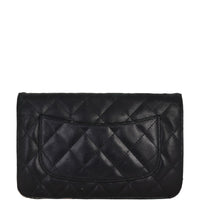 Chanel Mini Wallet on Chain | Black Diamond Quilted Lambskin