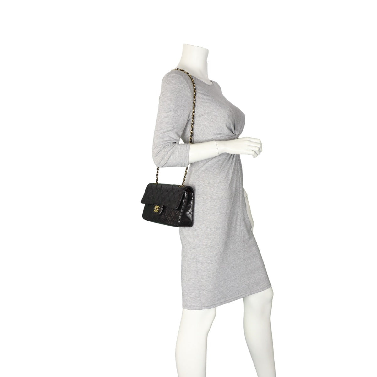 Chanel Classic Double Flap Small | Black Lambskin Leather