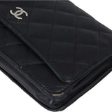 Chanel Mini Wallet on Chain | Black Diamond Quilted Lambskin
