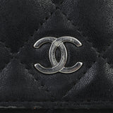 Chanel Mini Wallet on Chain | Black Diamond Quilted Lambskin